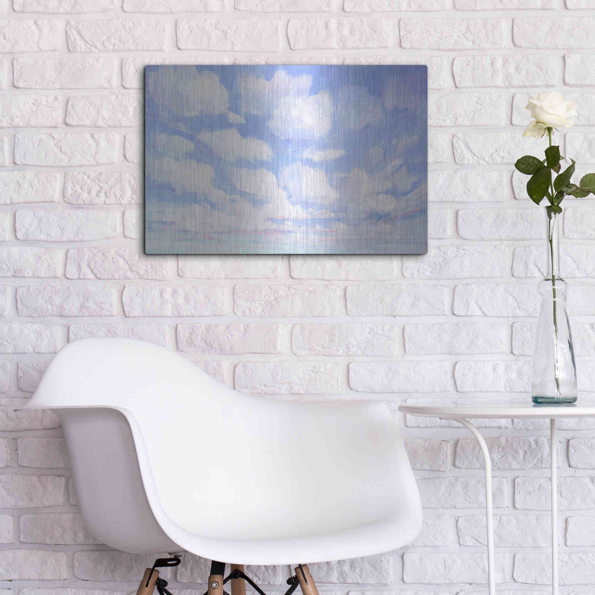 Luxe Metal Art 'Sky High II' by Tim O'Toole, Metal Wall Art,24x16