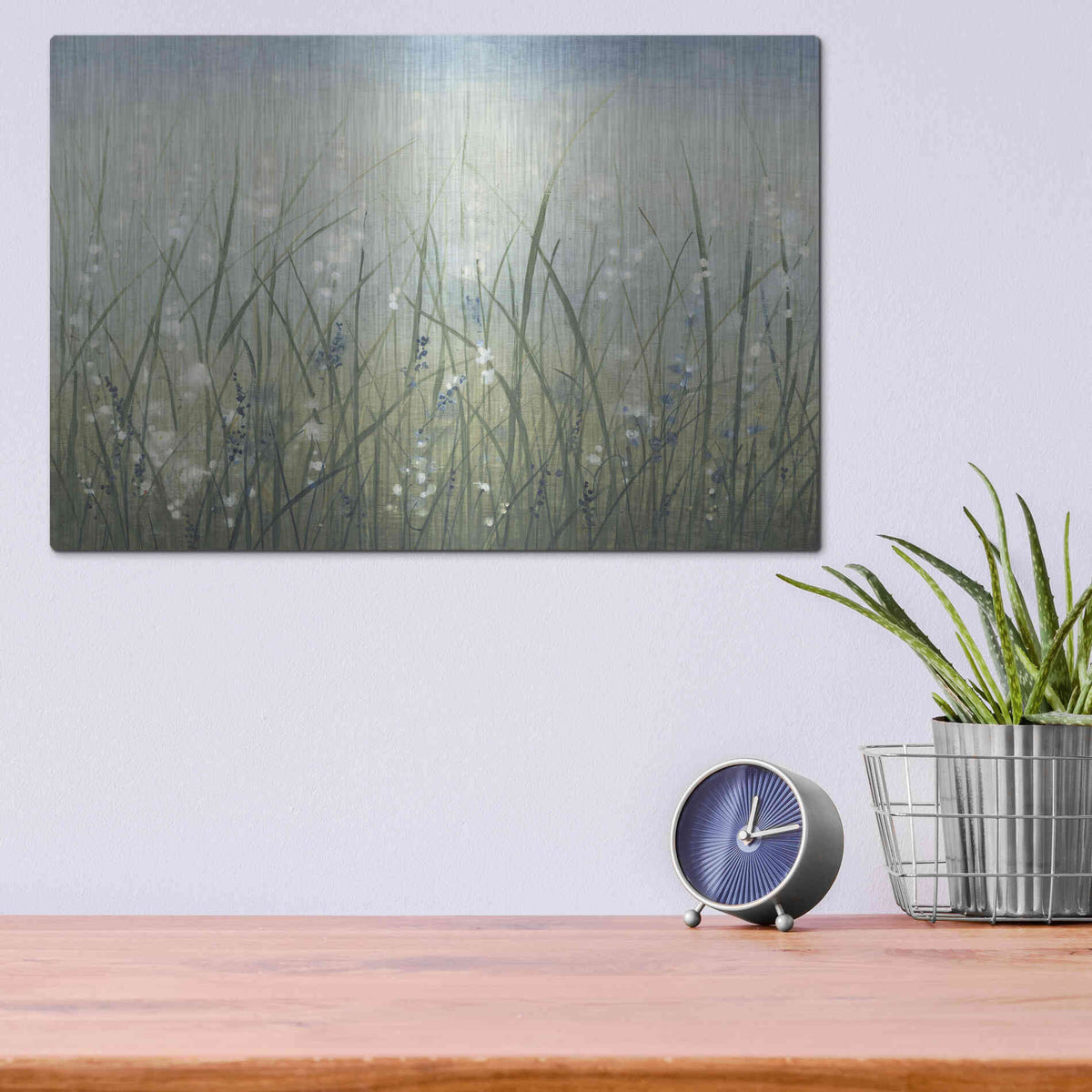 Luxe Metal Art 'Bliss I' by Tim O'Toole, Metal Wall Art,16x12