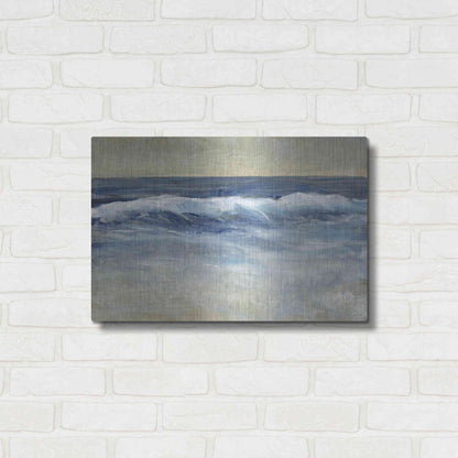 Luxe Metal Art 'Breaking Shore Waves II' by Tim O'Toole, Metal Wall Art,24x16