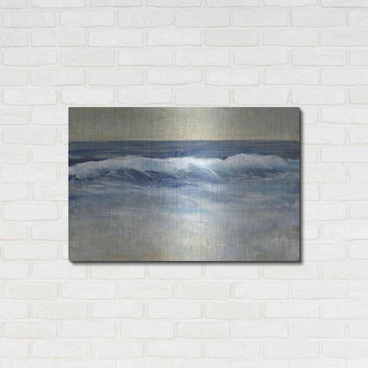 Luxe Metal Art 'Breaking Shore Waves II' by Tim O'Toole, Metal Wall Art,36x24