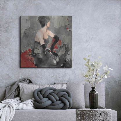 Luxe Metal Art 'Beautiful Gaze I Neutral' by Albena Hristova, Metal Wall Art,36x36