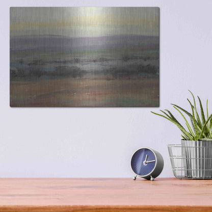 Luxe Metal Art 'Fast Fading Light I' by Tim O'Toole, Metal Wall Art,16x12