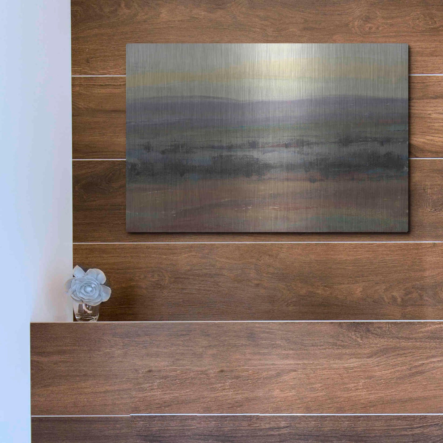 Luxe Metal Art 'Fast Fading Light I' by Tim O'Toole, Metal Wall Art,16x12