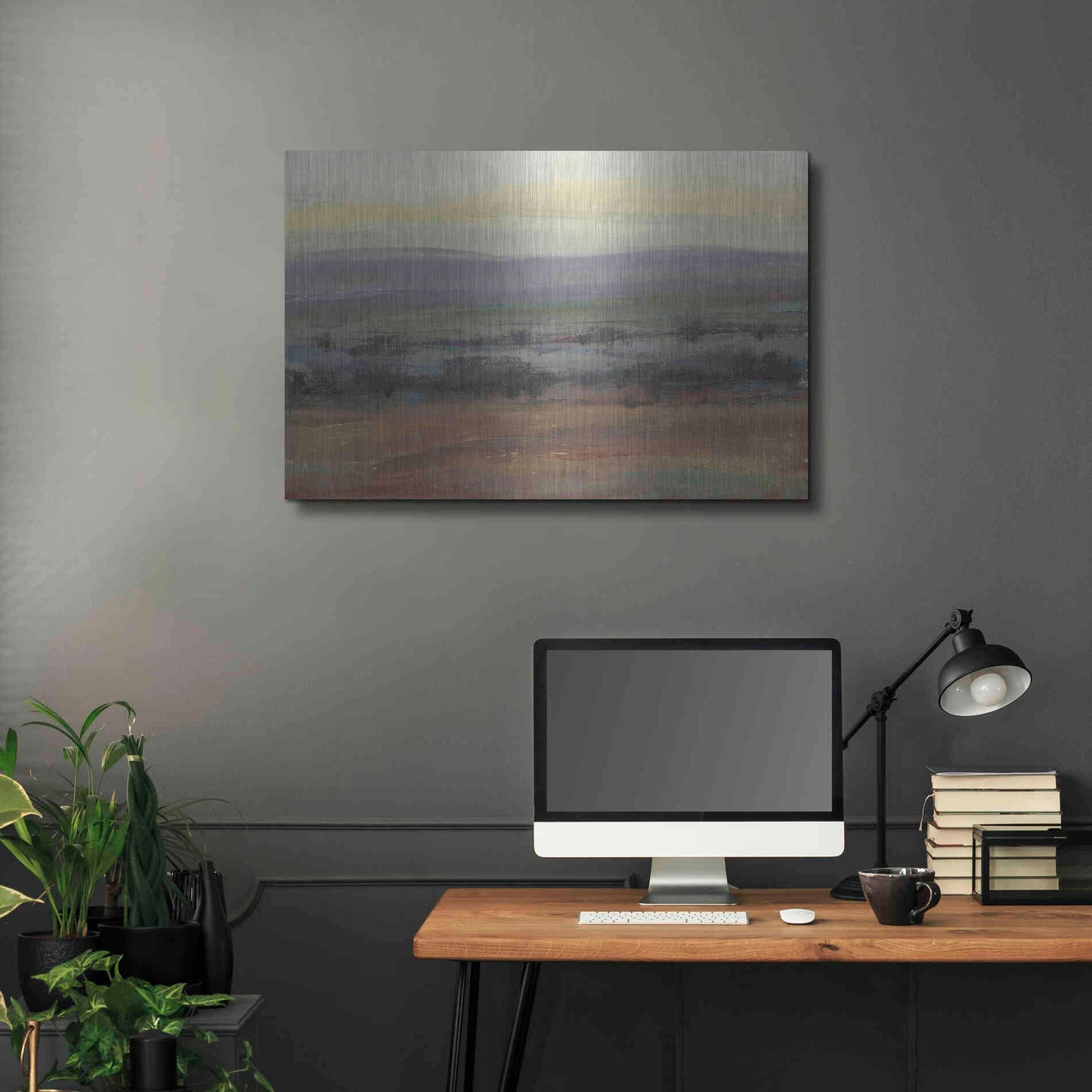 Luxe Metal Art 'Fast Fading Light I' by Tim O'Toole, Metal Wall Art,36x24