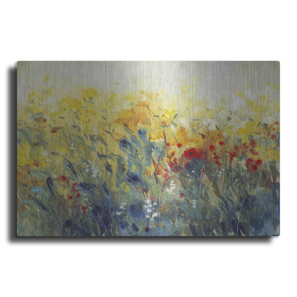 Luxe Metal Art 'Flowers Sway I' by Tim O'Toole, Metal Wall Art