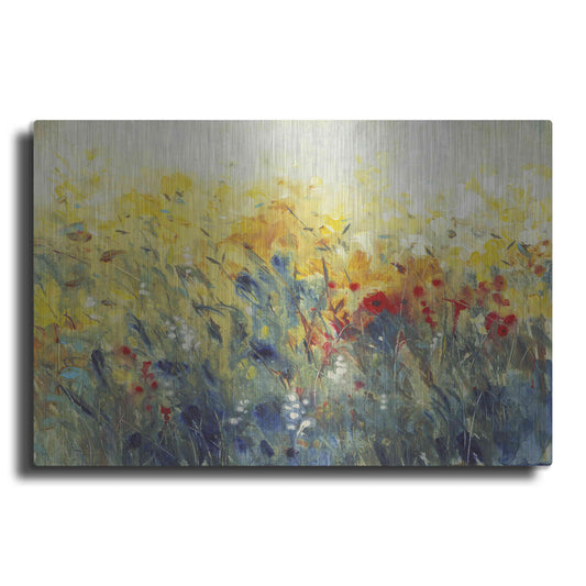Luxe Metal Art 'Flowers Sway I' by Tim O'Toole, Metal Wall Art