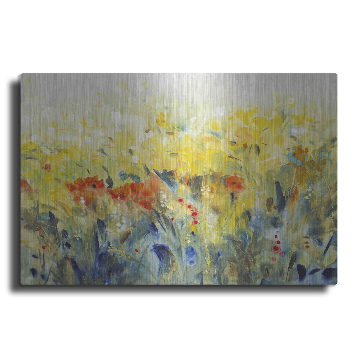 Luxe Metal Art 'Flowers Sway II' by Tim O'Toole, Metal Wall Art