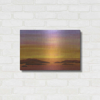 Luxe Metal Art 'Ocean Glow I' by Tim O'Toole, Metal Wall Art,24x16