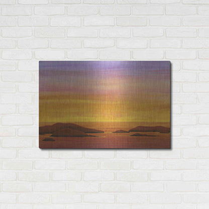 Luxe Metal Art 'Ocean Glow I' by Tim O'Toole, Metal Wall Art,36x24