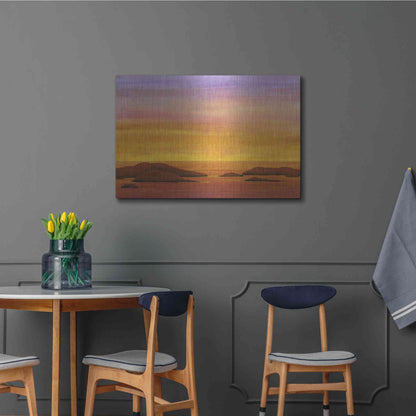 Luxe Metal Art 'Ocean Glow I' by Tim O'Toole, Metal Wall Art,36x24