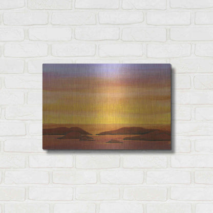 Luxe Metal Art 'Ocean Glow II' by Tim O'Toole, Metal Wall Art,24x16