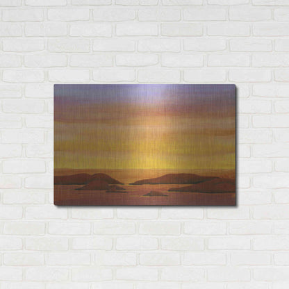 Luxe Metal Art 'Ocean Glow II' by Tim O'Toole, Metal Wall Art,36x24