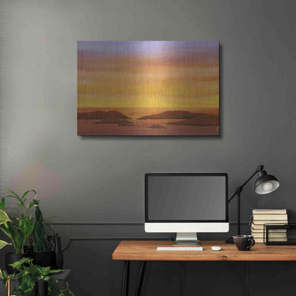 Luxe Metal Art 'Ocean Glow II' by Tim O'Toole, Metal Wall Art,36x24