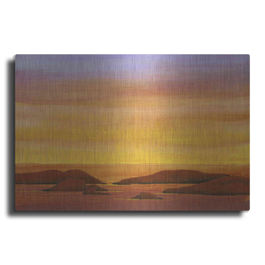 Luxe Metal Art 'Ocean Glow II' by Tim O'Toole, Metal Wall Art