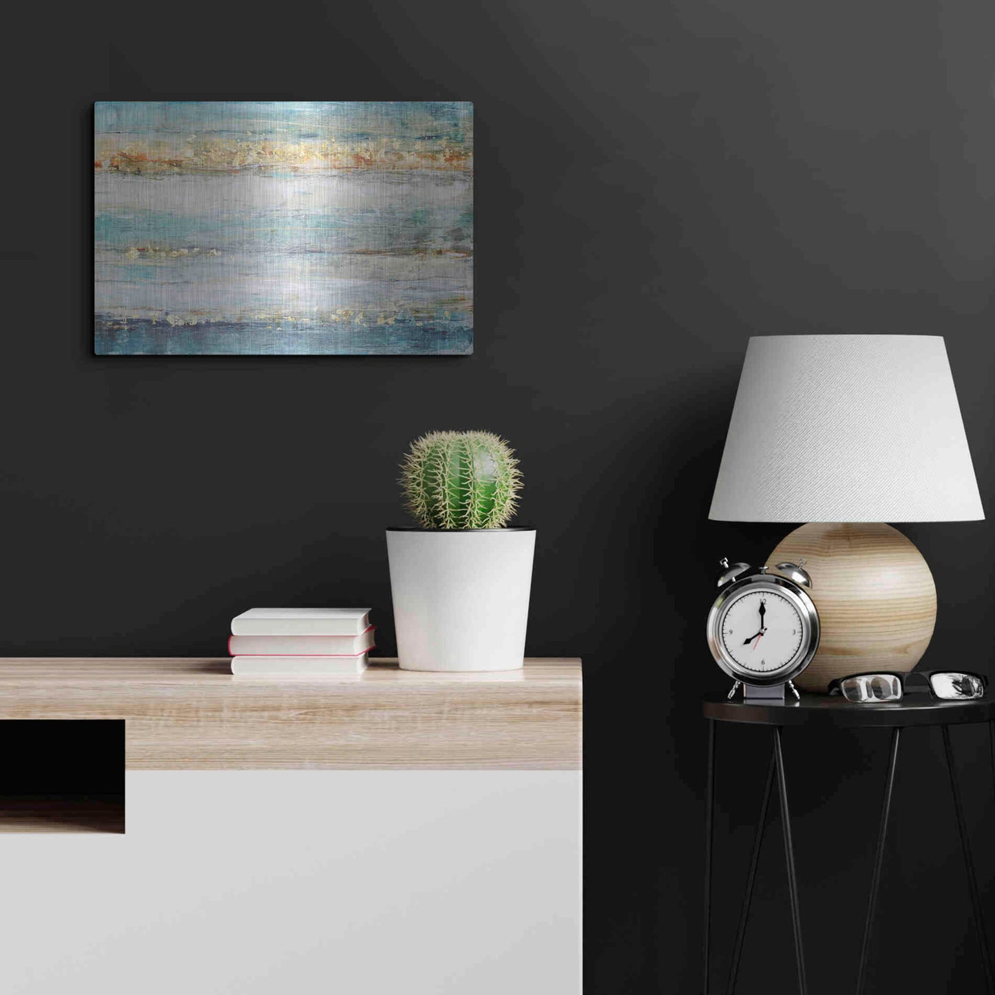 Luxe Metal Art 'Accent I' by Tim O'Toole, Metal Wall Art,24x16