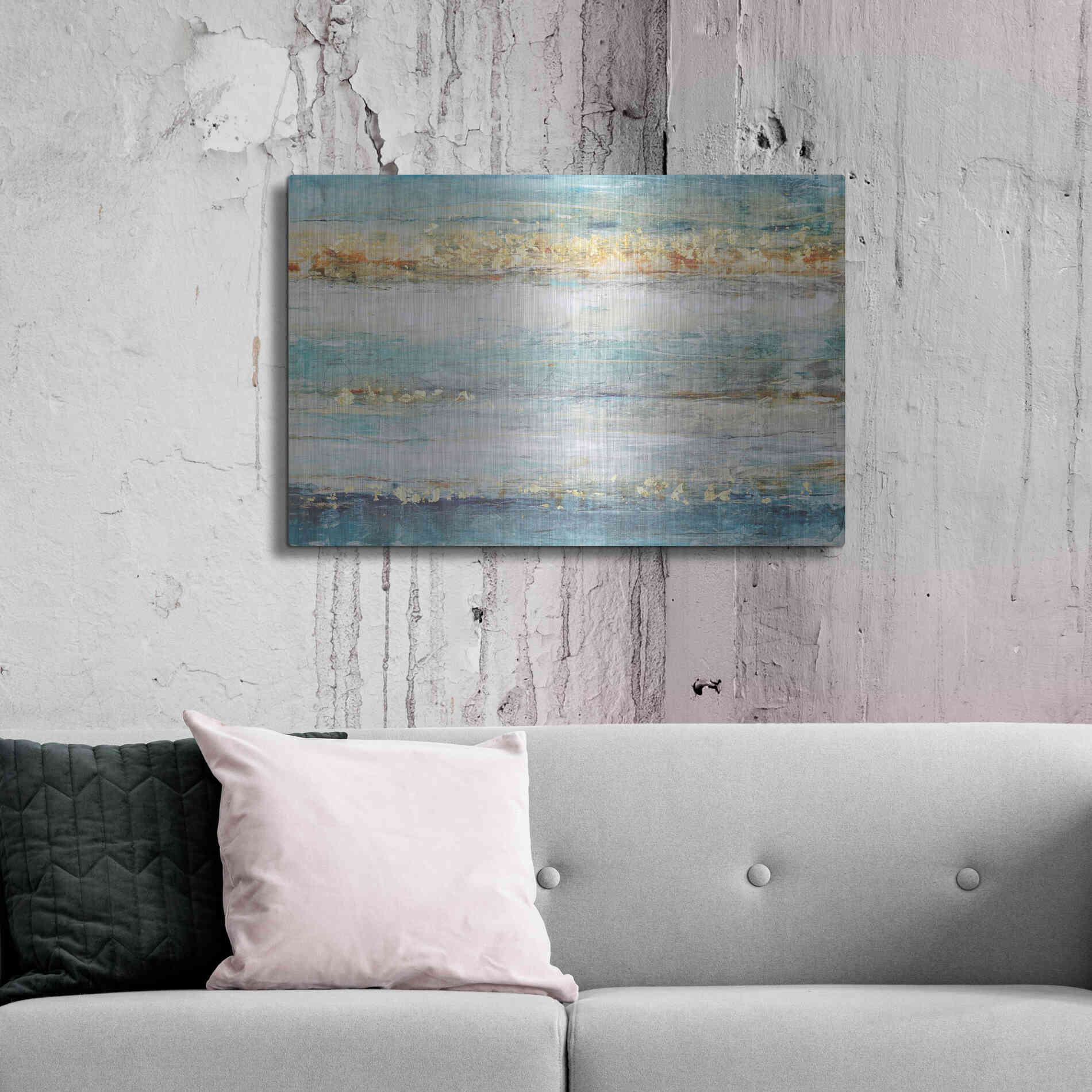 Luxe Metal Art 'Accent I' by Tim O'Toole, Metal Wall Art,36x24