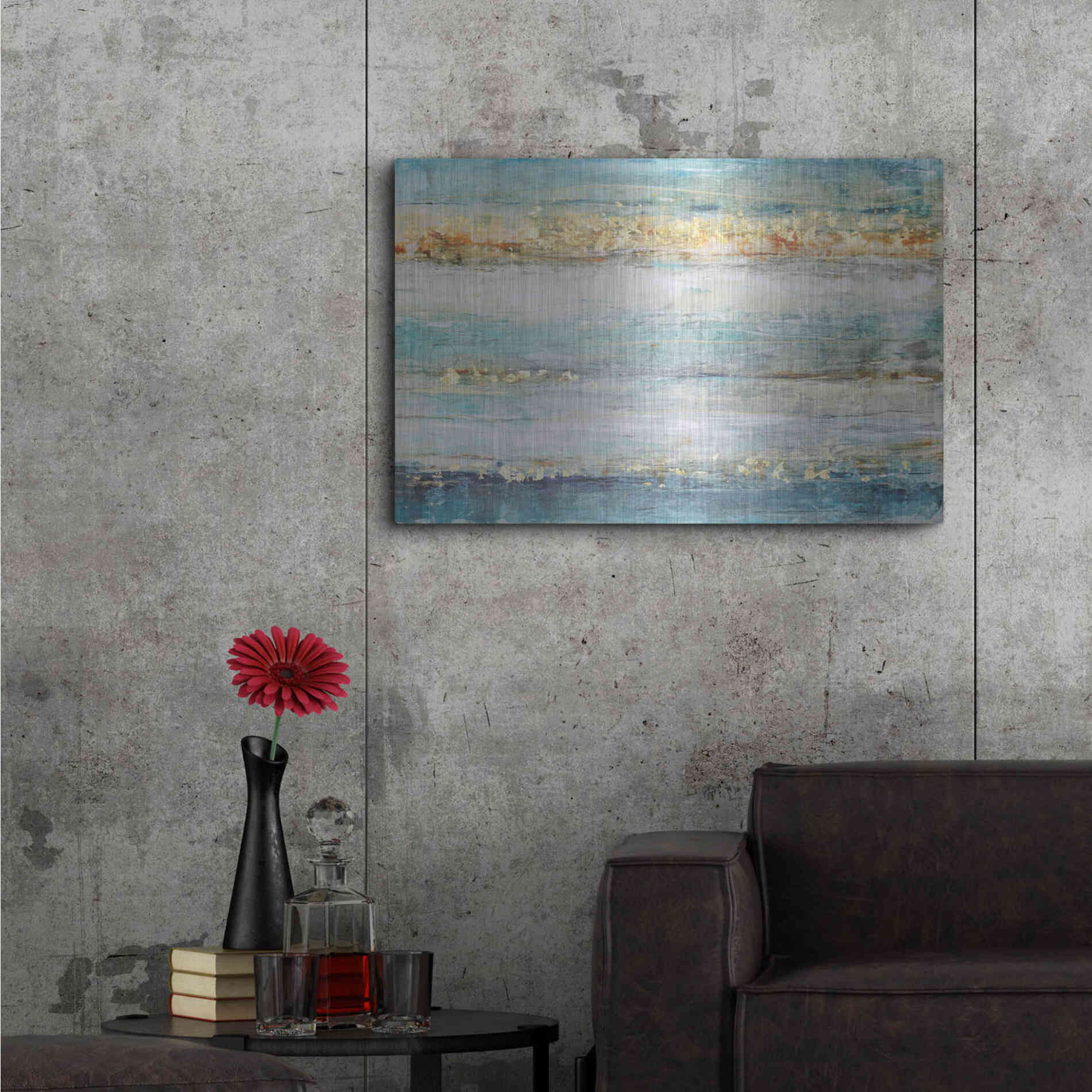 Luxe Metal Art 'Accent I' by Tim O'Toole, Metal Wall Art,36x24