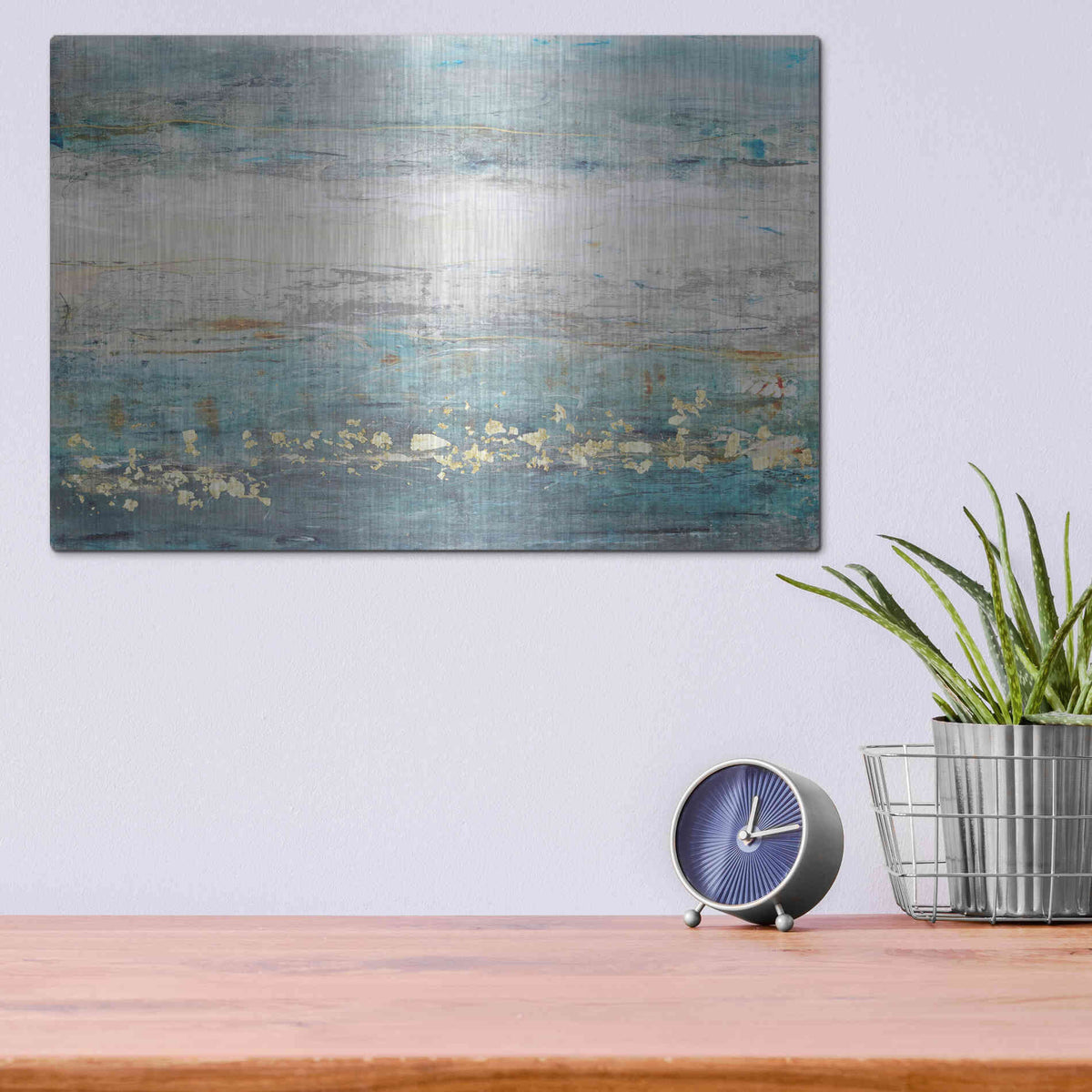 Luxe Metal Art 'Accent II' by Tim O'Toole, Metal Wall Art,16x12