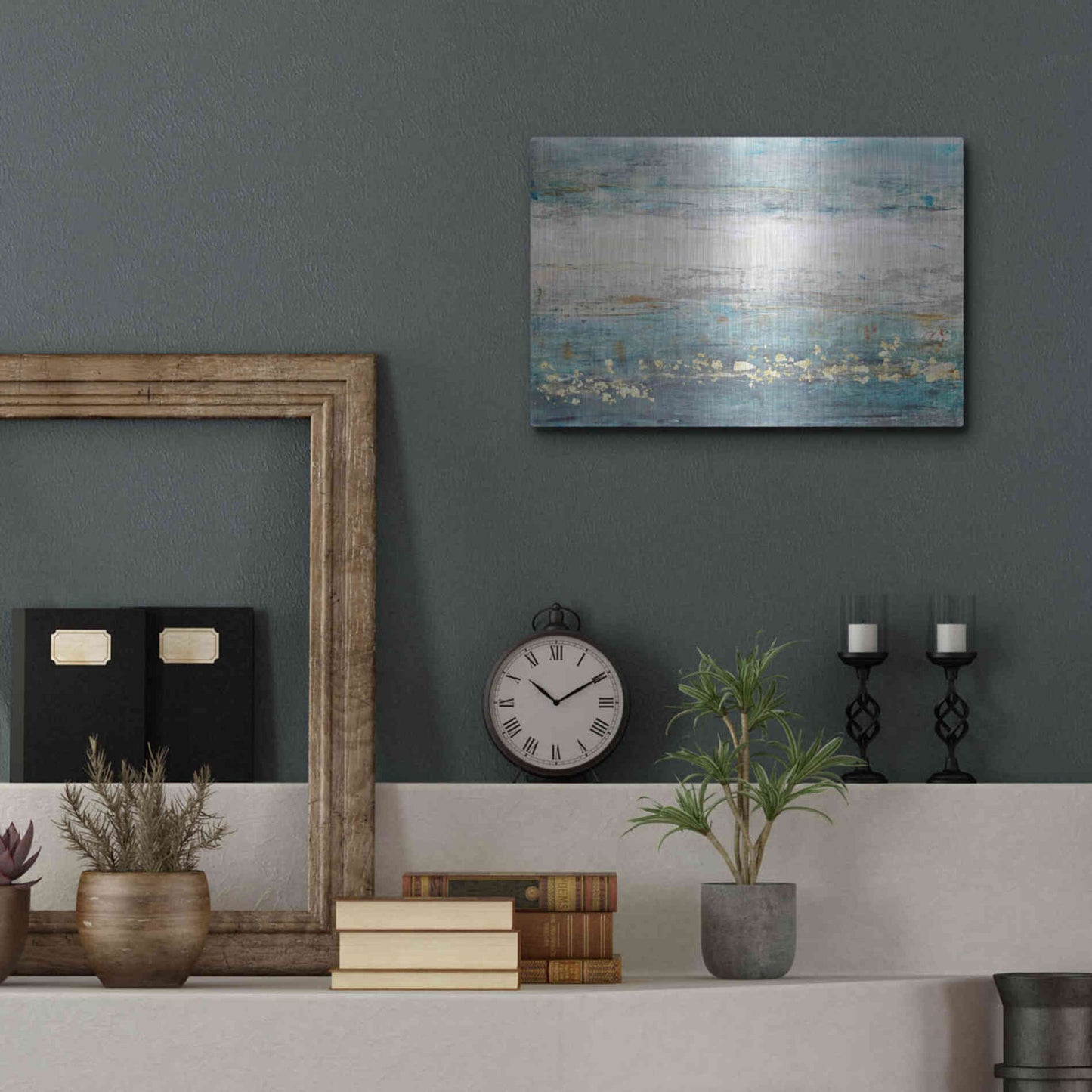 Luxe Metal Art 'Accent II' by Tim O'Toole, Metal Wall Art,16x12