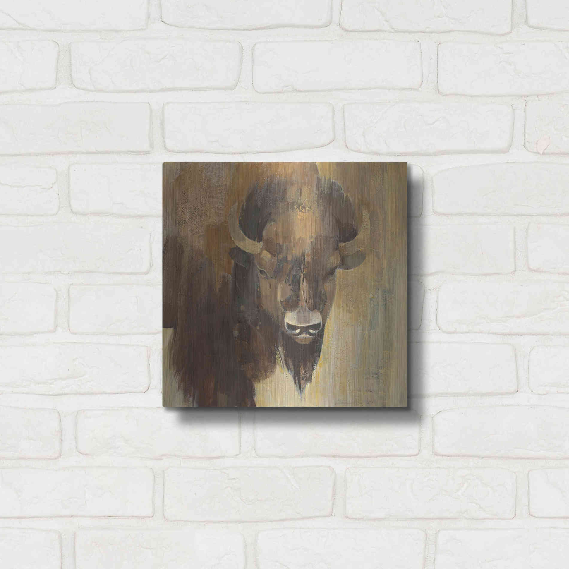 Luxe Metal Art 'Into the Wild I' by Albena Hristova, Metal Wall Art,12x12