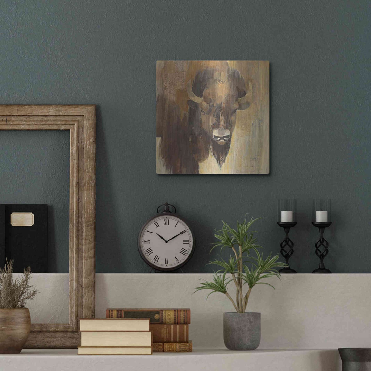 Luxe Metal Art 'Into the Wild I' by Albena Hristova, Metal Wall Art,12x12