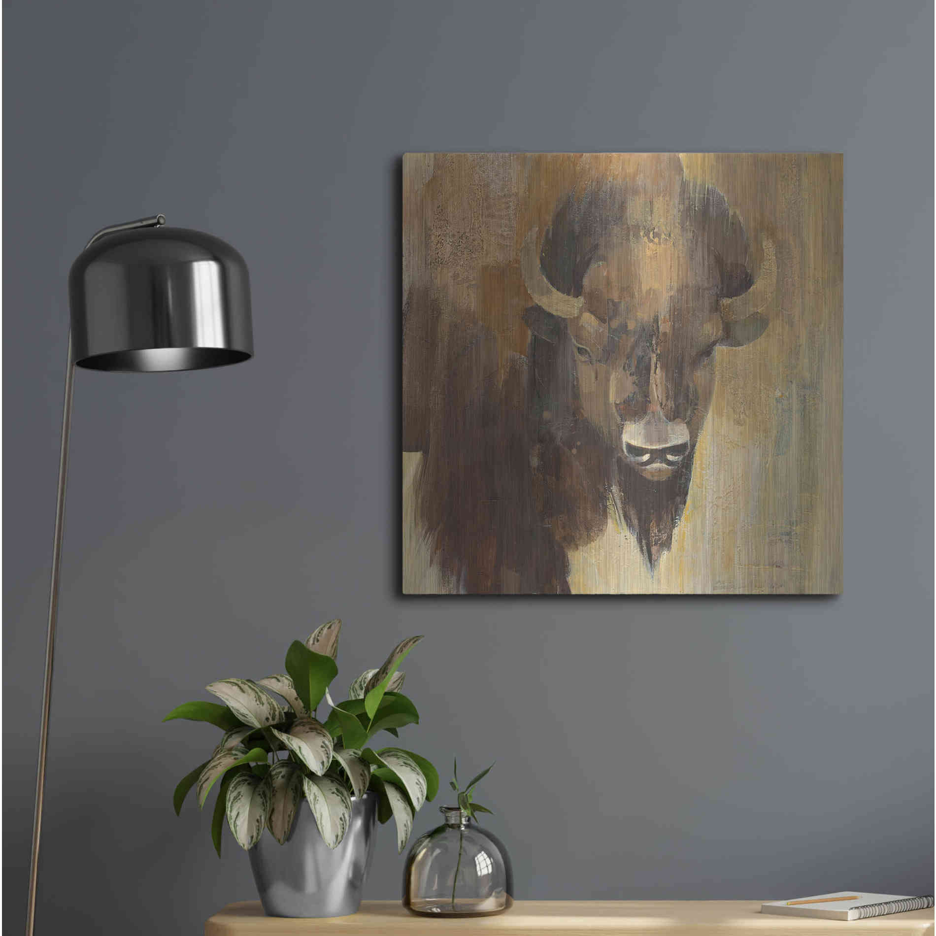 Luxe Metal Art 'Into the Wild I' by Albena Hristova, Metal Wall Art,24x24