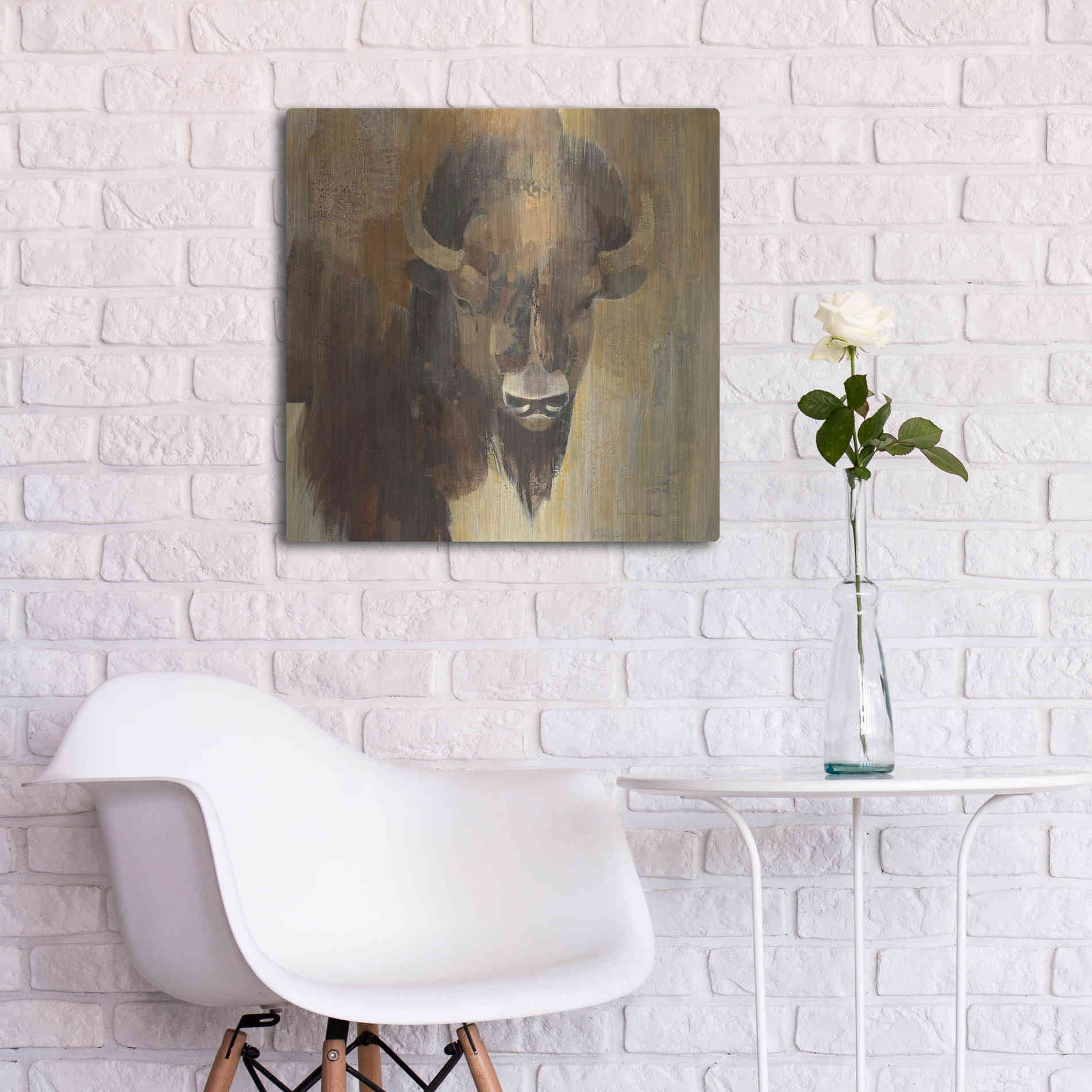 Luxe Metal Art 'Into the Wild I' by Albena Hristova, Metal Wall Art,24x24