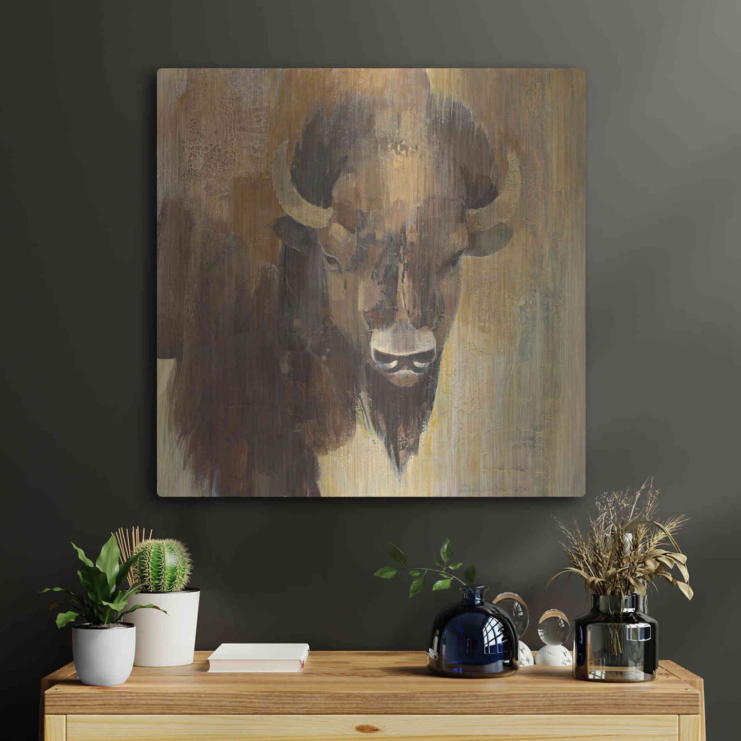 Luxe Metal Art 'Into the Wild I' by Albena Hristova, Metal Wall Art,24x24