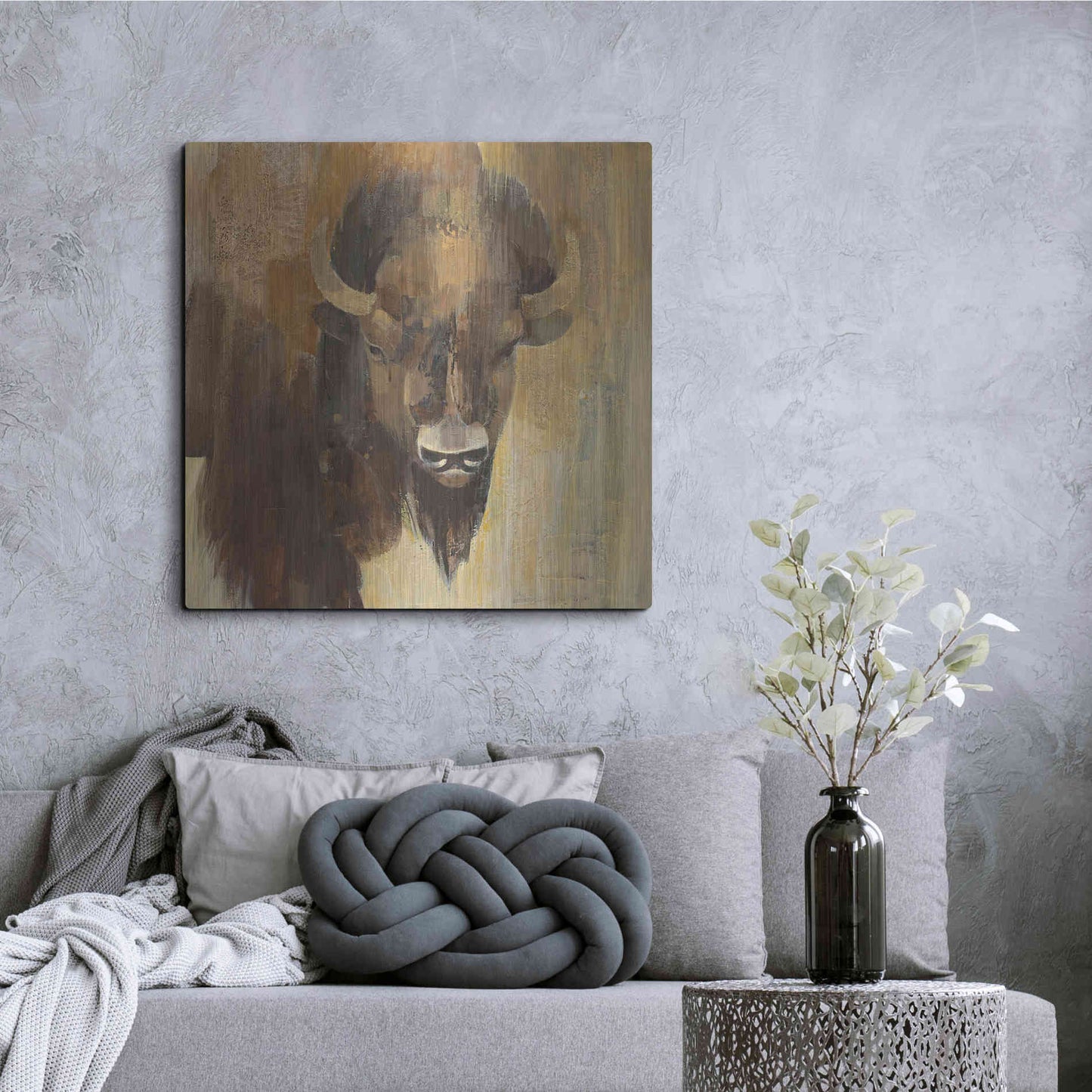 Luxe Metal Art 'Into the Wild I' by Albena Hristova, Metal Wall Art,36x36