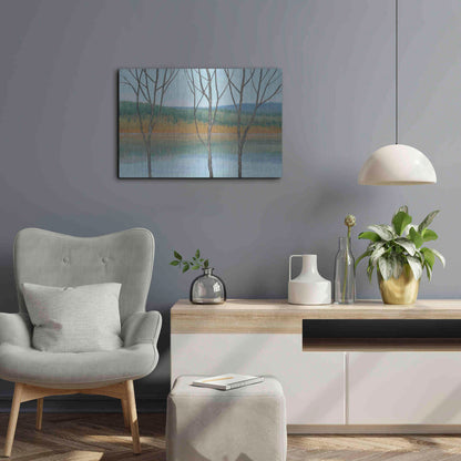 Luxe Metal Art 'Between Water III' by Tim O'Toole, Metal Wall Art,24x16