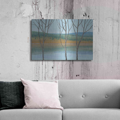 Luxe Metal Art 'Between Water III' by Tim O'Toole, Metal Wall Art,36x24