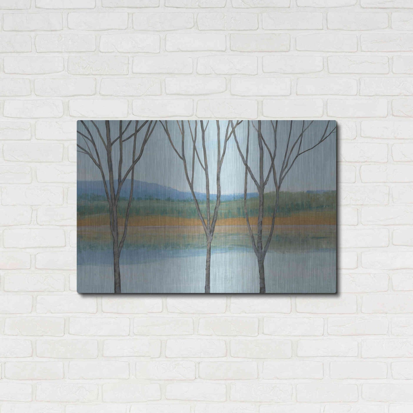 Luxe Metal Art 'Between Water IV' by Tim O'Toole, Metal Wall Art,36x24