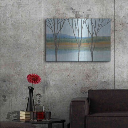 Luxe Metal Art 'Between Water IV' by Tim O'Toole, Metal Wall Art,36x24