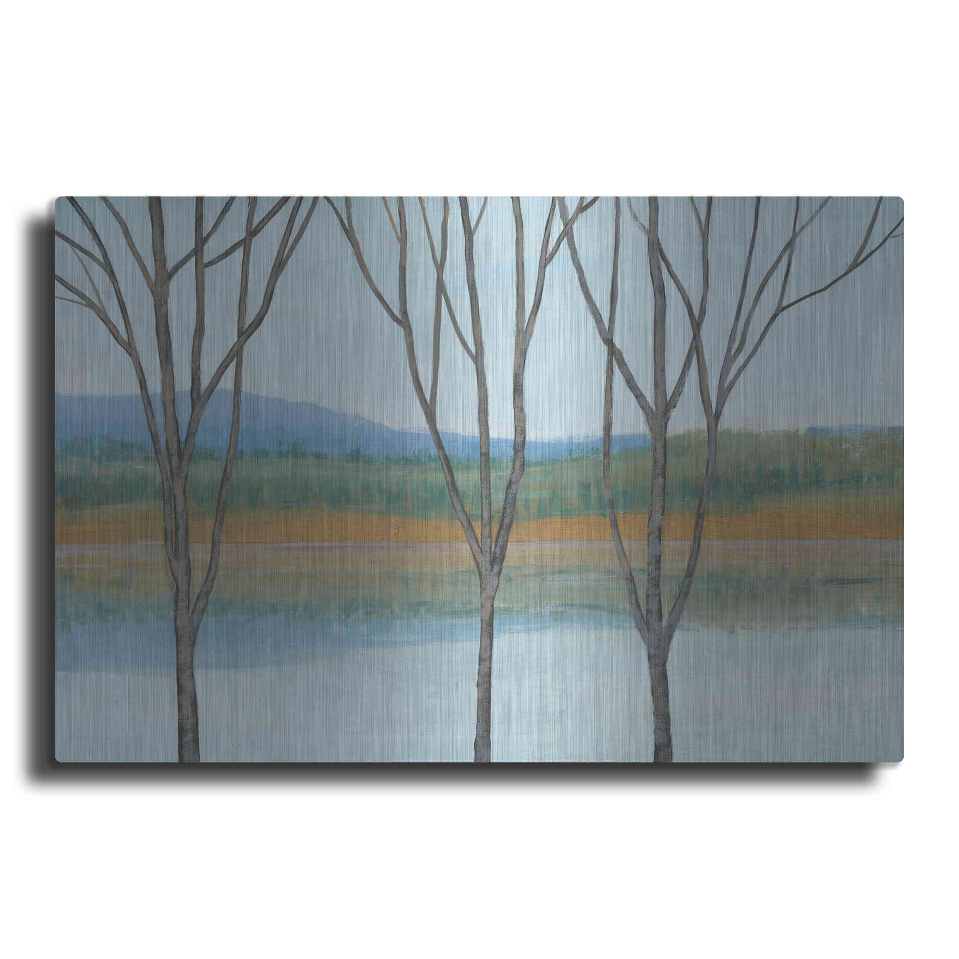 Luxe Metal Art 'Between Water IV' by Tim O'Toole, Metal Wall Art