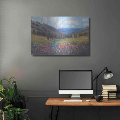 Luxe Metal Art 'Mountain Pass II' by Tim O'Toole, Metal Wall Art,36x24