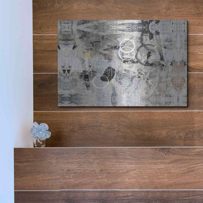 Luxe Metal Art 'Fraction of Time II' by Tim O'Toole, Metal Wall Art,16x12
