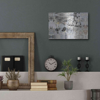 Luxe Metal Art 'Fraction of Time II' by Tim O'Toole, Metal Wall Art,16x12