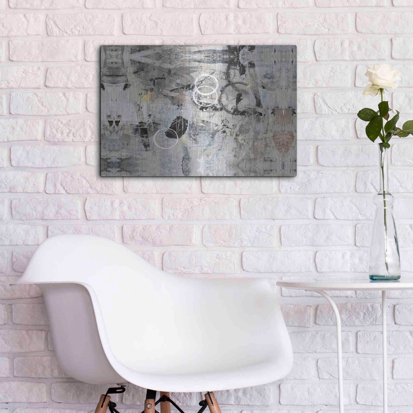 Luxe Metal Art 'Fraction of Time II' by Tim O'Toole, Metal Wall Art,24x16