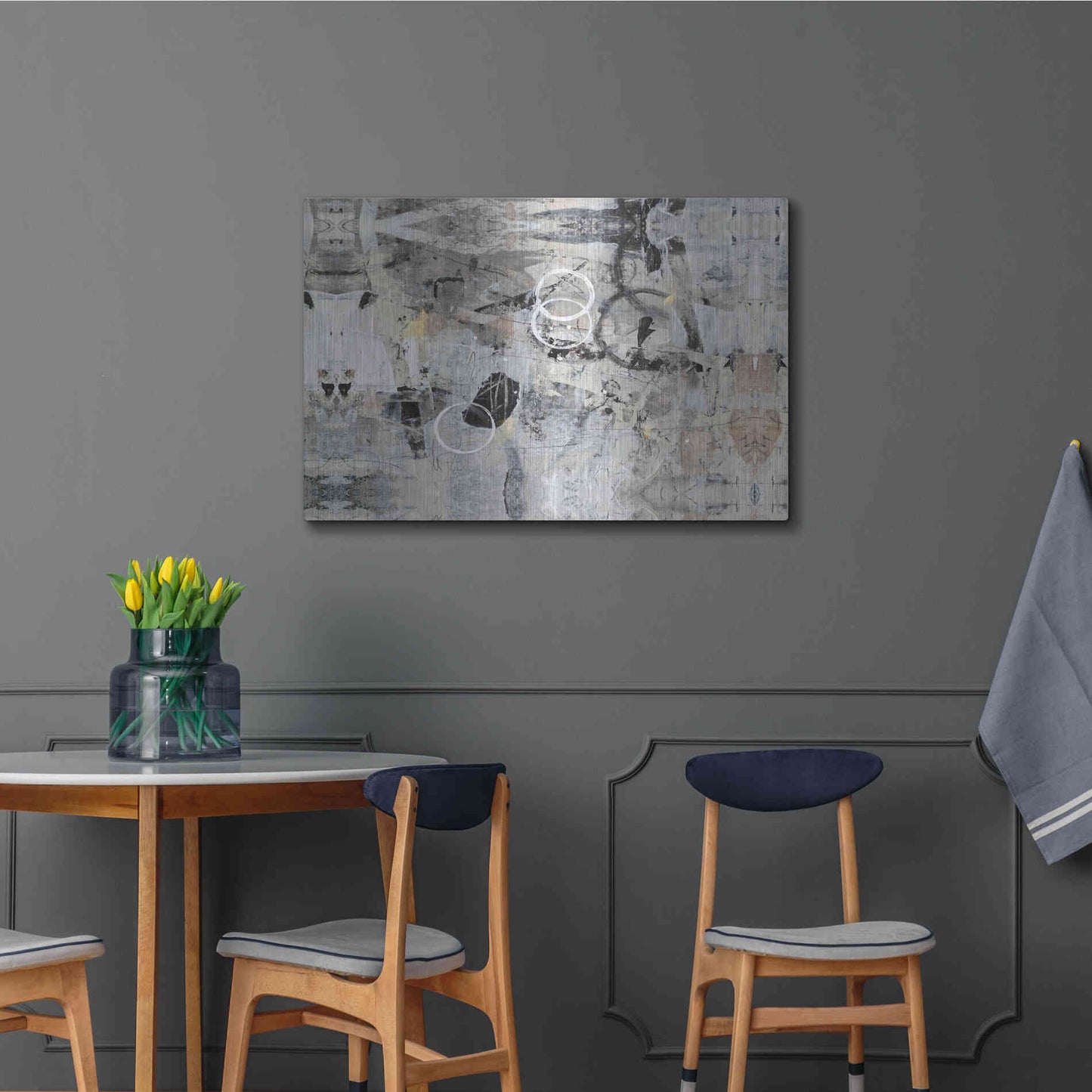 Luxe Metal Art 'Fraction of Time II' by Tim O'Toole, Metal Wall Art,36x24