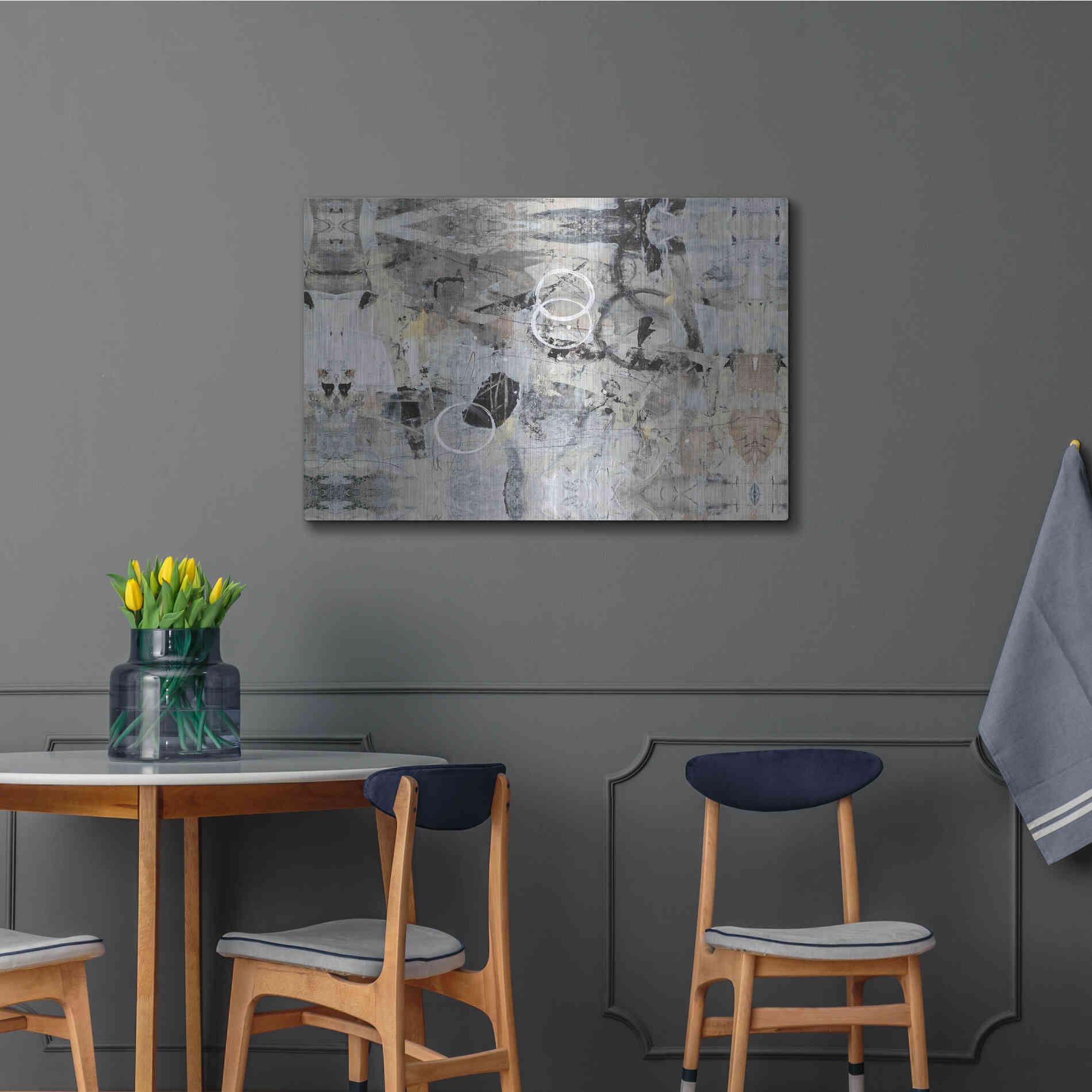 Luxe Metal Art 'Fraction of Time II' by Tim O'Toole, Metal Wall Art,36x24