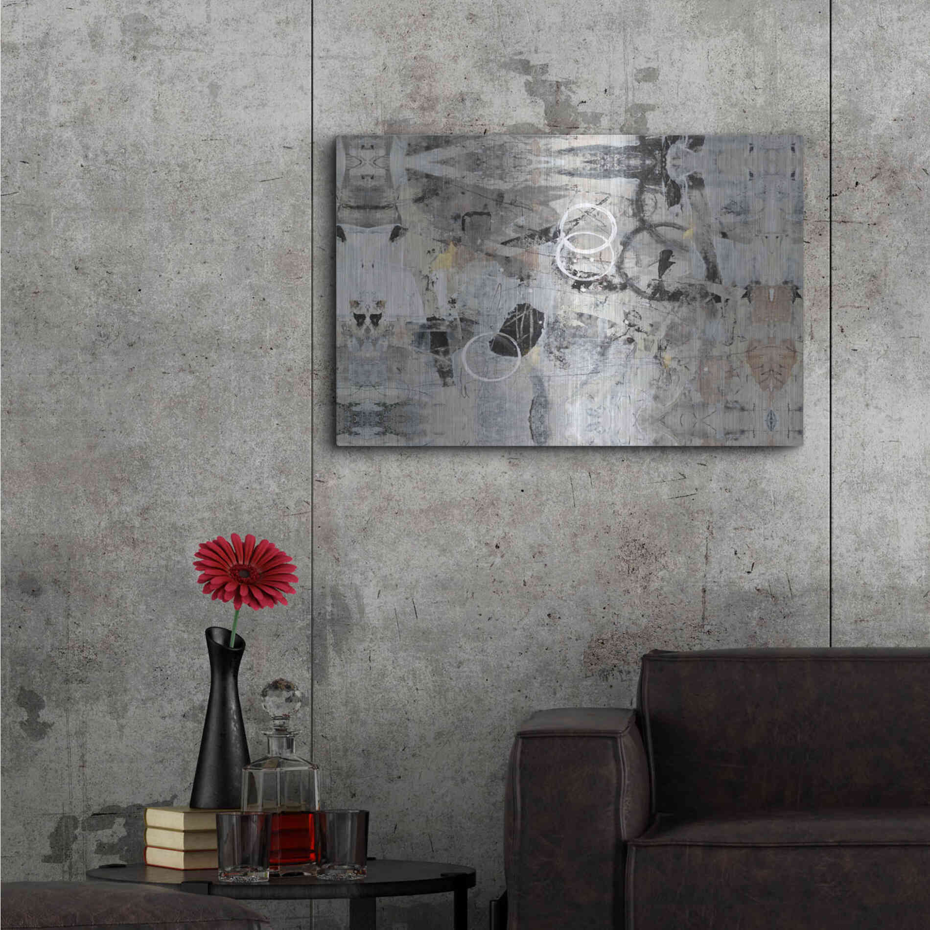 Luxe Metal Art 'Fraction of Time II' by Tim O'Toole, Metal Wall Art,36x24