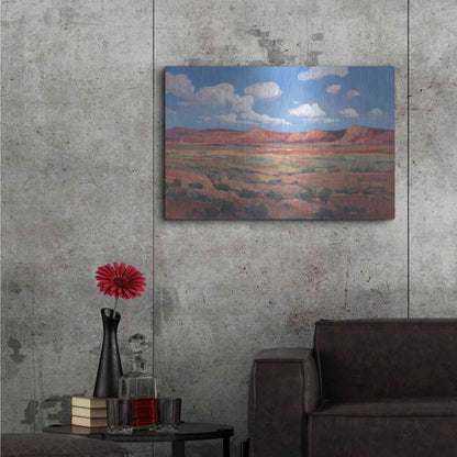 Luxe Metal Art 'Distant Mesa I' by Tim O'Toole, Metal Wall Art,36x24