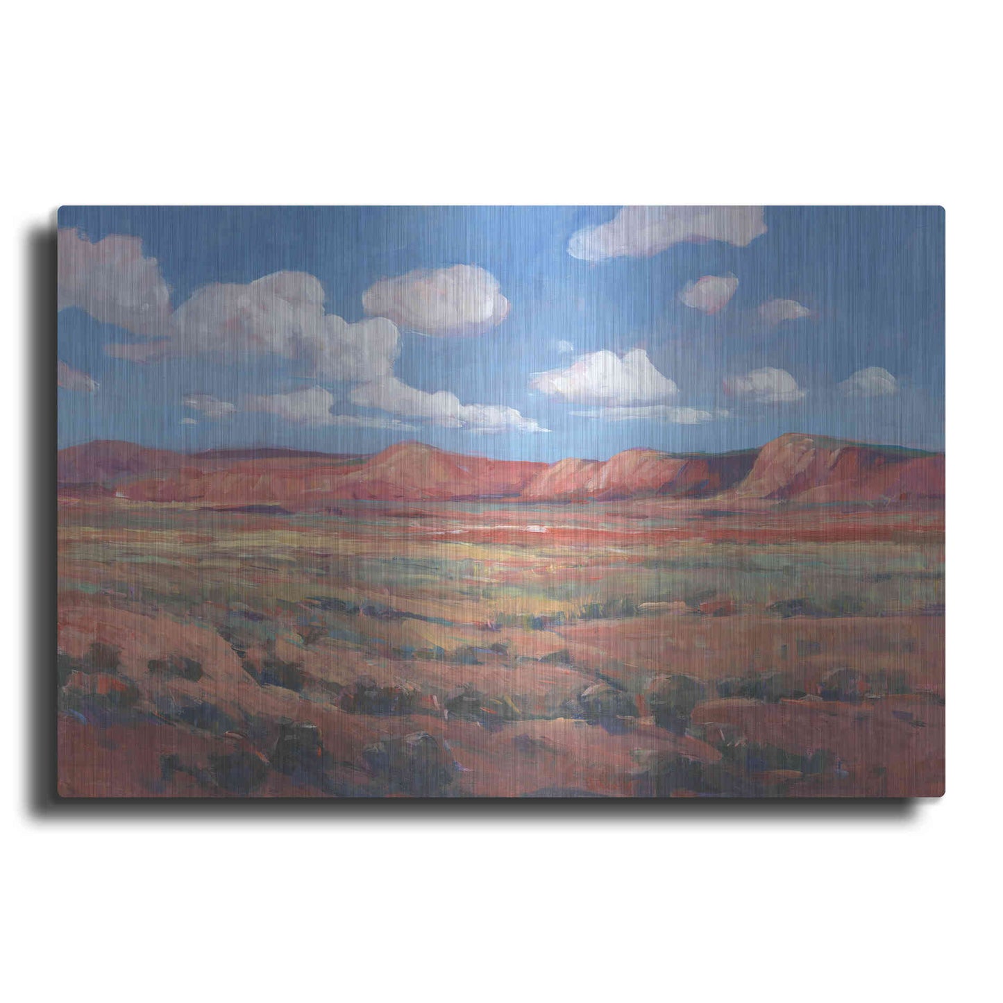 Luxe Metal Art 'Distant Mesa I' by Tim O'Toole, Metal Wall Art
