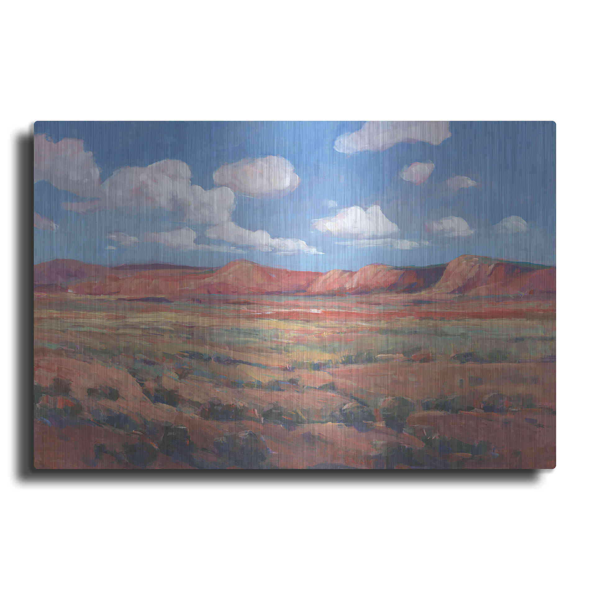 Luxe Metal Art 'Distant Mesa I' by Tim O'Toole, Metal Wall Art
