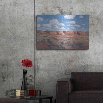 Luxe Metal Art 'Distant Mesa II' by Tim O'Toole, Metal Wall Art,36x24