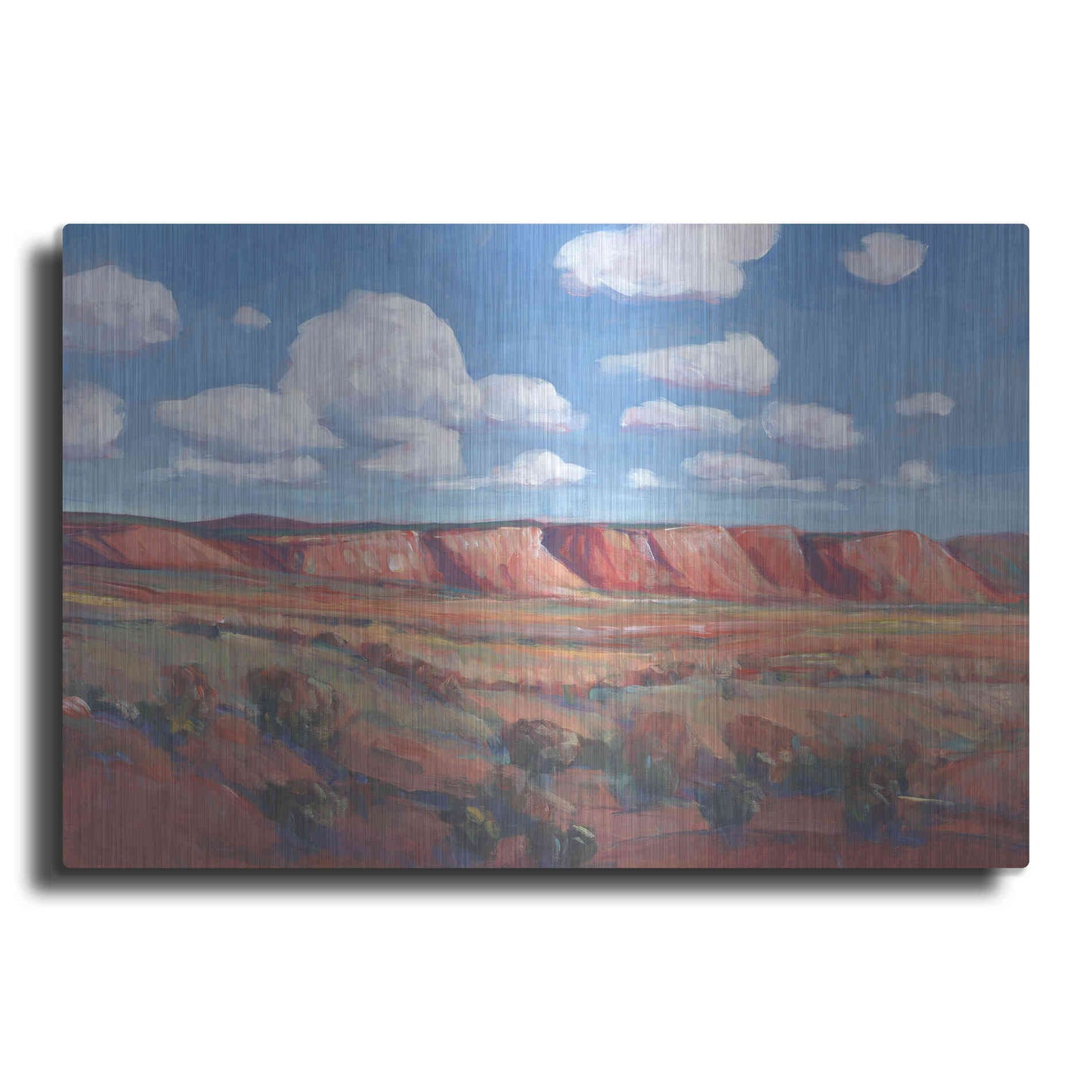 Luxe Metal Art 'Distant Mesa II' by Tim O'Toole, Metal Wall Art