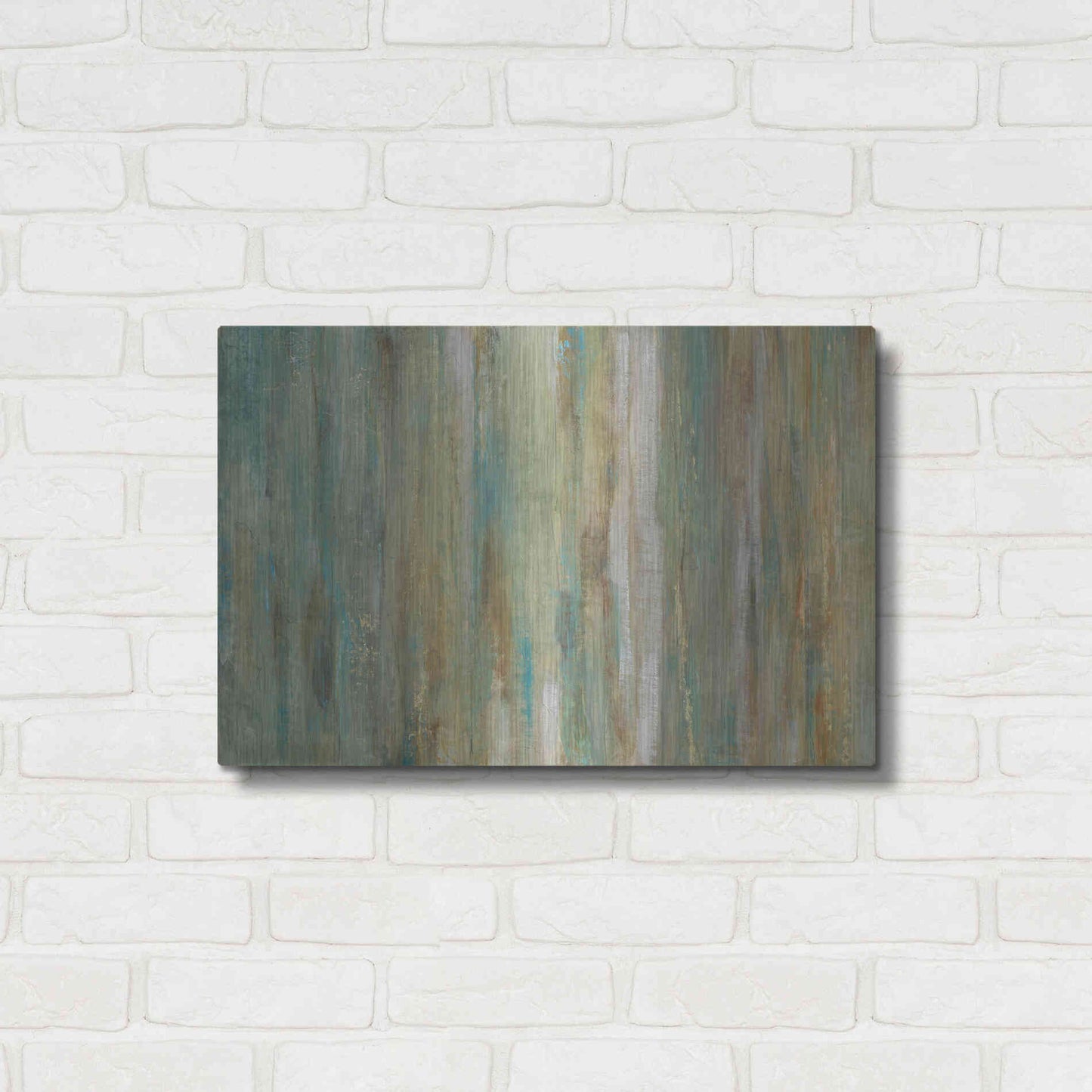 Luxe Metal Art 'Vertical Flow I' by Tim O'Toole, Metal Wall Art,24x16