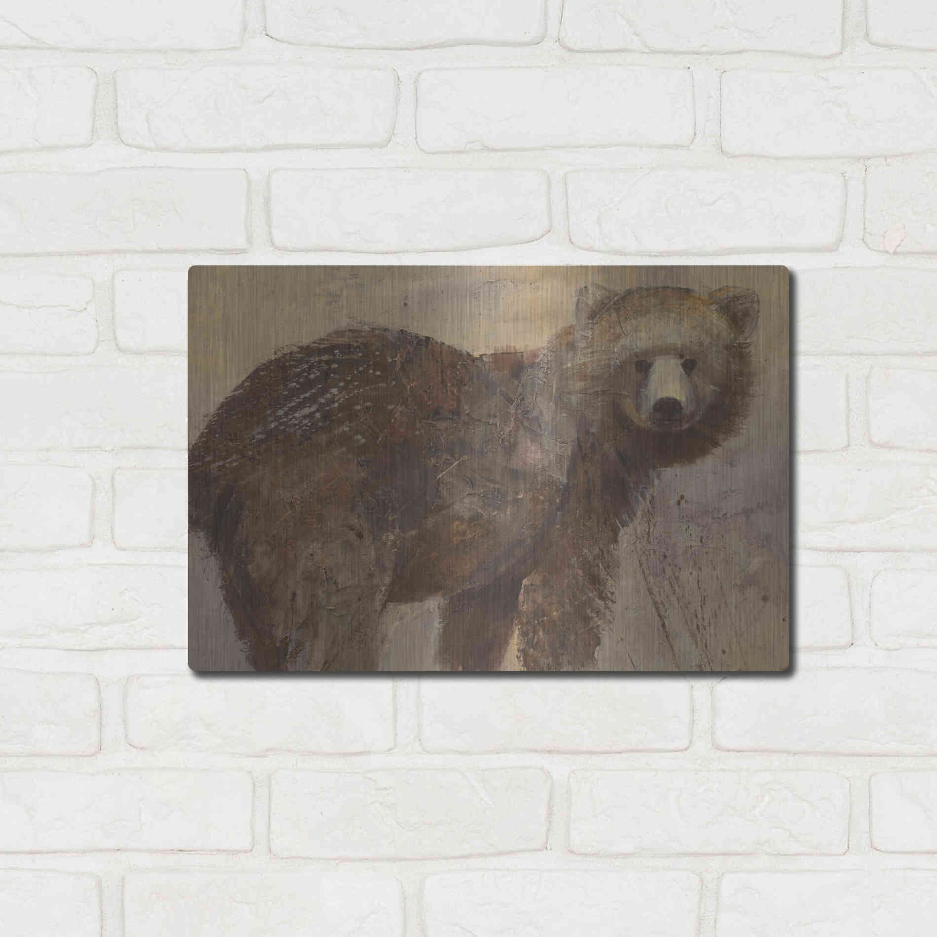 Luxe Metal Art 'Backward Glance' by Albena Hristova, Metal Wall Art,16x12