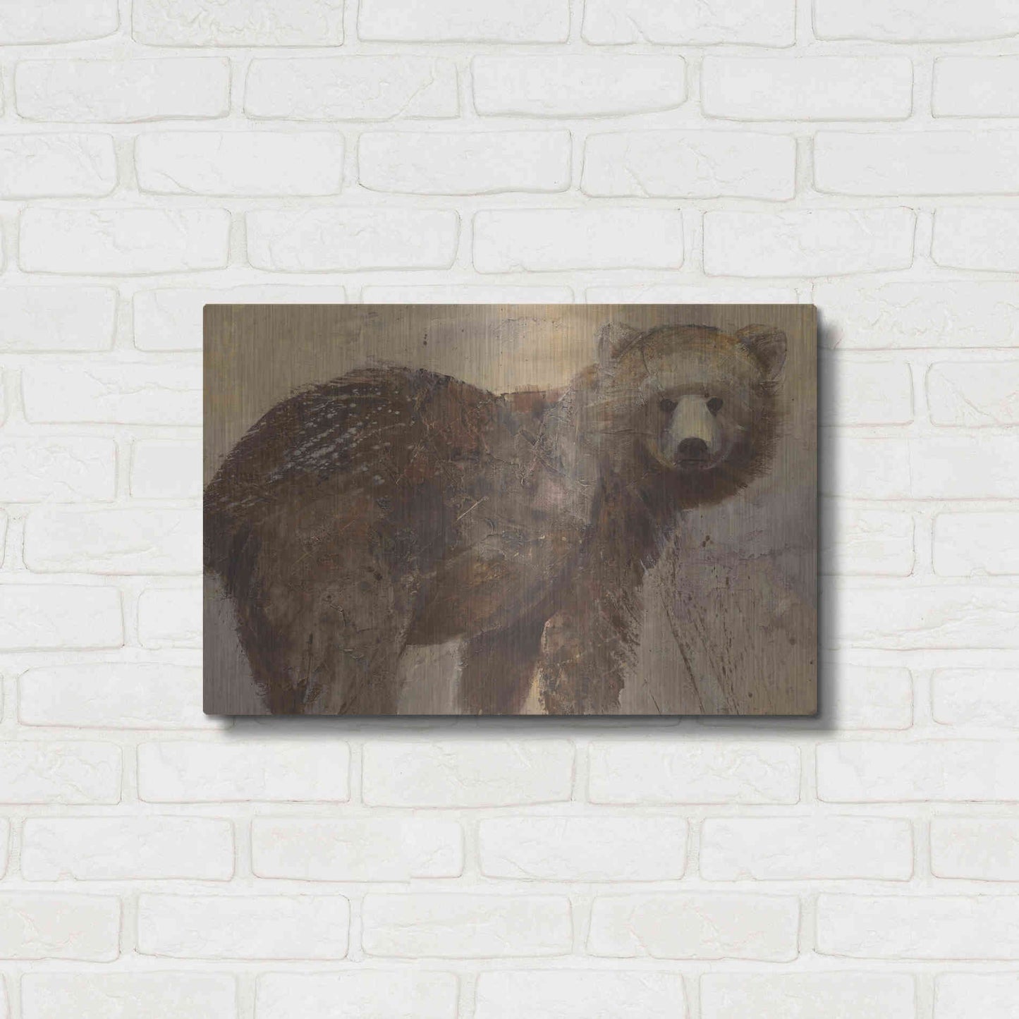 Luxe Metal Art 'Backward Glance' by Albena Hristova, Metal Wall Art,24x16