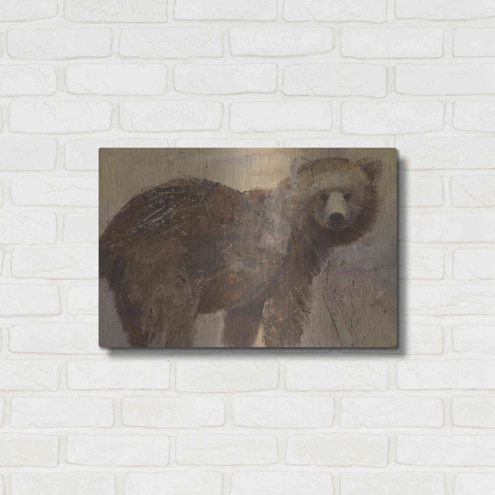 Luxe Metal Art 'Backward Glance' by Albena Hristova, Metal Wall Art,24x16